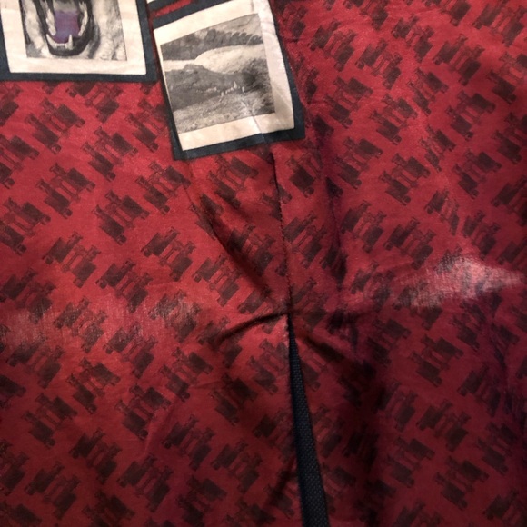 Ted Baker London Blue Wool Suit Set Blazer Jacket Size 6 and Size 40R Pants - Picture 11 of 11